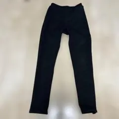 140cm ブラック デビロック　裏起毛レギパン