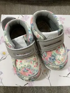 イフミー　13cm フラワーパターン ベビーシューズ