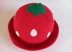 コンビミニ♡なりきりいちごのセーラーハット48cmレッド　新品のサムネイル