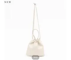 美品】ZUCCaズッカ/メッシュクッションバッグ/ホワイト/パッチ/巾着 