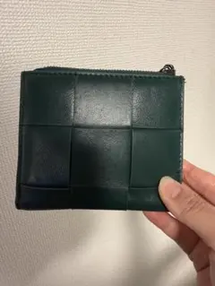 ダークグリーン 二つ折り財布