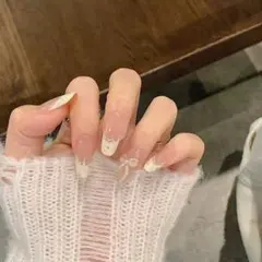 新品 リボンデザイン ネイルチップセット