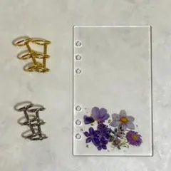 ✨桜様専用✨A6 アクリルレジンバインダー　リング付き　韓国　貯金