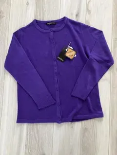 新品タグ付き▪️カシミヤタッチカーディガン【M〜L】パープル ニットカーディガン