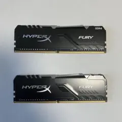 HyperX FURY DDR4 デスクトップ用メモリ 8GBx2枚　計16GB