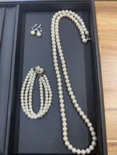 パールネックレスとイヤリングセット ［ジャクリーヌ ケネディ 着用