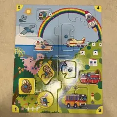 くもん ジグソーパズル STEP 0 4枚入り　箱付き