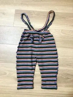 ★MARKEY'S パイルボーダーメロー2wayサロペット