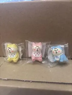 DECOLE コンコンブル　猫のあかちゃん　ハイハイ　　おすわり　3個セット