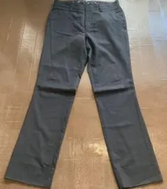 美品 メンズ チノパン パンツ S チャコールグレー 毛100% ロケット柄
