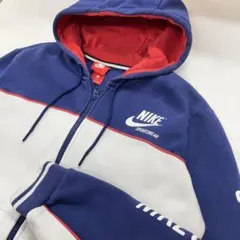 NIKE フルジップパーカー マルチカラー ネイビー　ホワイト メンズS