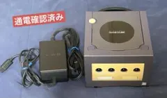 【ジャンク】　任天堂 ゲームキューブ 本体　バイオレット ACアダプター付き