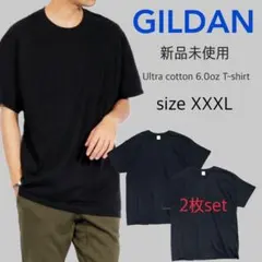 新品未使用 ギルダン ウルトラコットン 半袖Tシャツ ブラック２枚セット 3XL