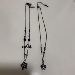 ANNA SUI 蝶モチーフ ネックレスセット