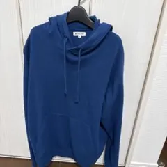 GLOBAL WORK ブルー XL ヤミツキニットパーカー