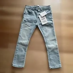 スキニーパンツ 2-3Y ライトブルー 98センチ