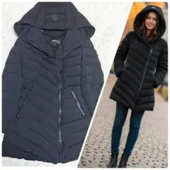 グースダウン✨マッカージュ ダウンコート ストレッチ　ロング XS 黒 ブラック