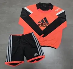 adidas ピステ上 パンツのセット オレンジ/ブラック　130cm