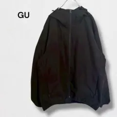 ジーユー ウィンドプルーフシェルパーカ フーディー ユニセックス 防風 撥水 L