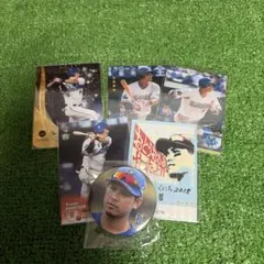 横浜DeNAベイスターズ 神里和毅 カード 缶バッジセット