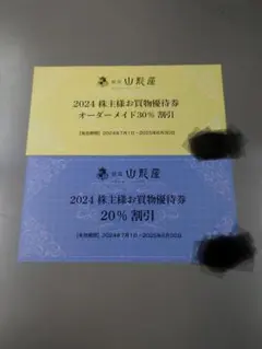 銀座山形屋　優待券