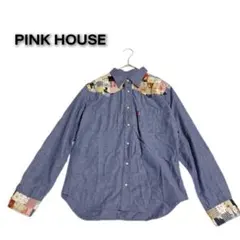【ヴィンテージ】美品PINK HOUSEパッチワークコットンブラウスMのサムネイル