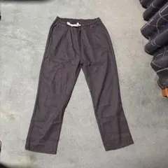 ダークグレー カジュアルパンツ ストレートレッグ2枚セット