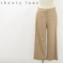 B5800■セオリーリュクス コットン セミワイド クロップド パンツ 38