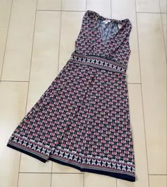 レトロ　MAX STUDIO ノースリーブひざ丈ワンピース