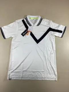 Black&White （M）ゴルフ 春夏　メンズ 　半袖ハーフジップシャツ