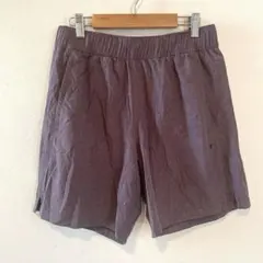 オールドネイビー 無地 ショートパンツ 裾スリット S 紫 合繊 スポーツ 夏のサムネイル