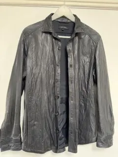 Yohji Yamamoto POUR HOMME 鹿革シャツ サイズ2 Yohji Yamamoto POUR HOMME 鹿革シャツ サイズ2