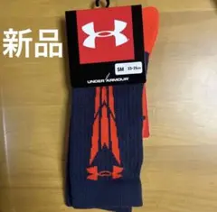 UNDER ARMOUR ネイビーオレンジ ソックス