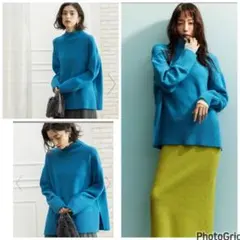 最終値下げ　OPAQUE.CLIP ハイネックミドルゲージニット　LL