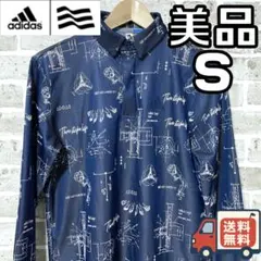 【24時間以内/早い者勝ち】美品 アディダスゴルフ メンズ 長袖 ポロシャツ S