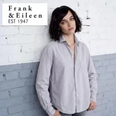 Frank＆Eileen／訳あり品／定価4.3万円コットンシャツラベンダーグレーのサムネイル