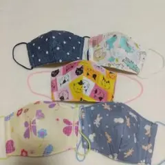 ガーゼマスク(幼稚園・小学校低学年用)５枚セット