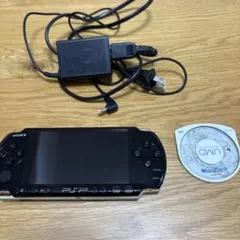 《初期化済》SONY PSP3000 本体 ブラック　ACアダプター　ソフト付き