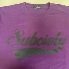 Subciety パープル ロゴ Tシャツ Lサイズのサムネイル