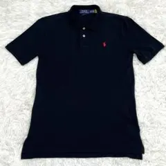 ラルフローレン 現行QRタグ ポロシャツ ブラック Sサイズ ポニー刺繍