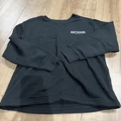 OUTDOOR PRODUCTS ブラック 裏起毛トレーナー 150