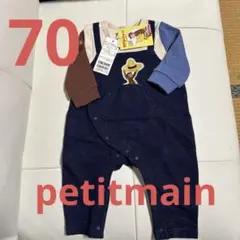 petitmainおさるのジョージ ロンパース 70