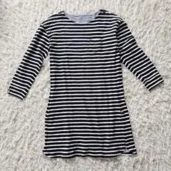 トップバリュ　ボーダーチュニック カットソー　ワンピース　Mサイズ