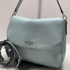 美品 ケイトスペードニューヨーク　ショルダーバッグ サフィアーノレザー　水色