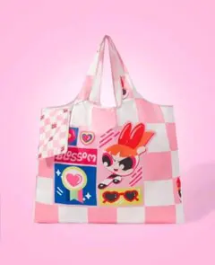 ★ブロッサム★パワーパフガールズ　ポーチ付きエコバッグ