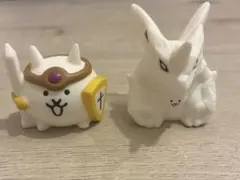 にゃんこ大戦争　狂乱のネコムート&勇者ネコ　指人形　2体セット