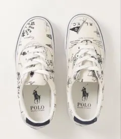 POLO RALPH LAUREN スニーカー 23.5㎝ ホワイト系　箱ありのサムネイル