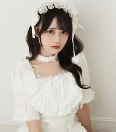 dearmylove チョーカーメイドフリルヨークトップス