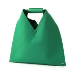 MM6 ジャパニーズ グリーン レザー トートバッグ マルジェラ