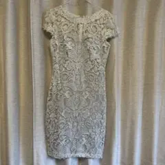 TADASHI SHOJI 刺繍入りホワイトドレス サイズ6 - メルカリ